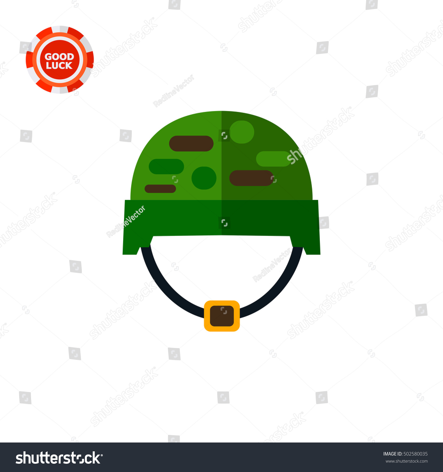 Military Helmet Icon Stock Vector 502580035 - Shutterstock