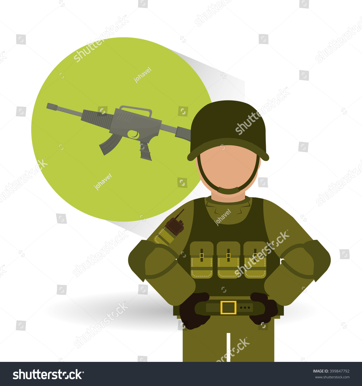 Military Icon Design Vector Illustration Stock Vector 399847792