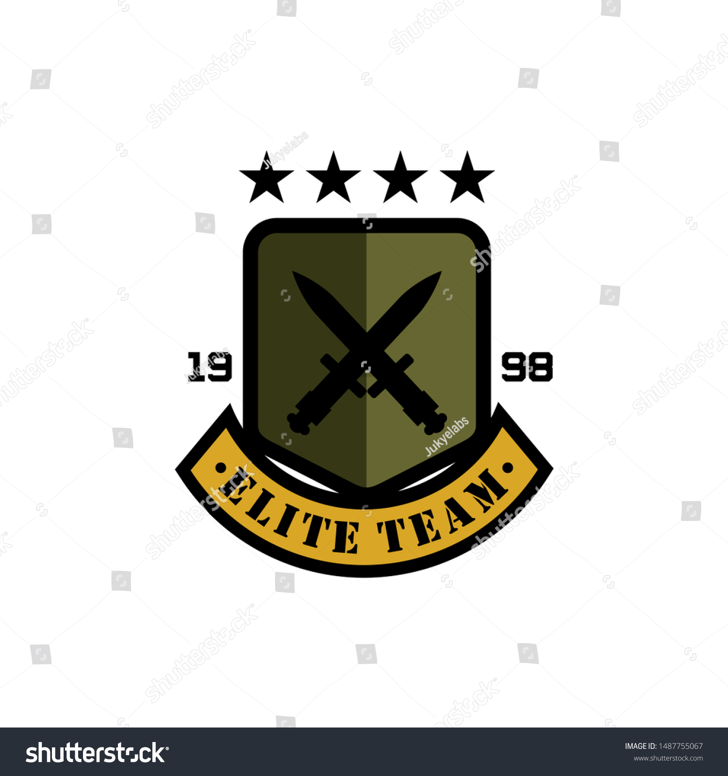 Military Logos Badges Army Symbols Stock Stock Vector Royalty Free 1487755067 Shutterstock 