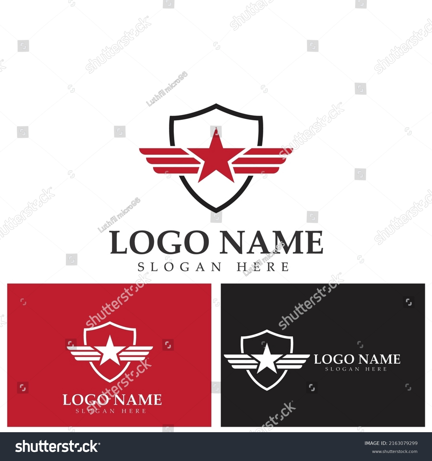 Military Rank Icon Badge Vector Grade Stock Vector (Royalty Free ...