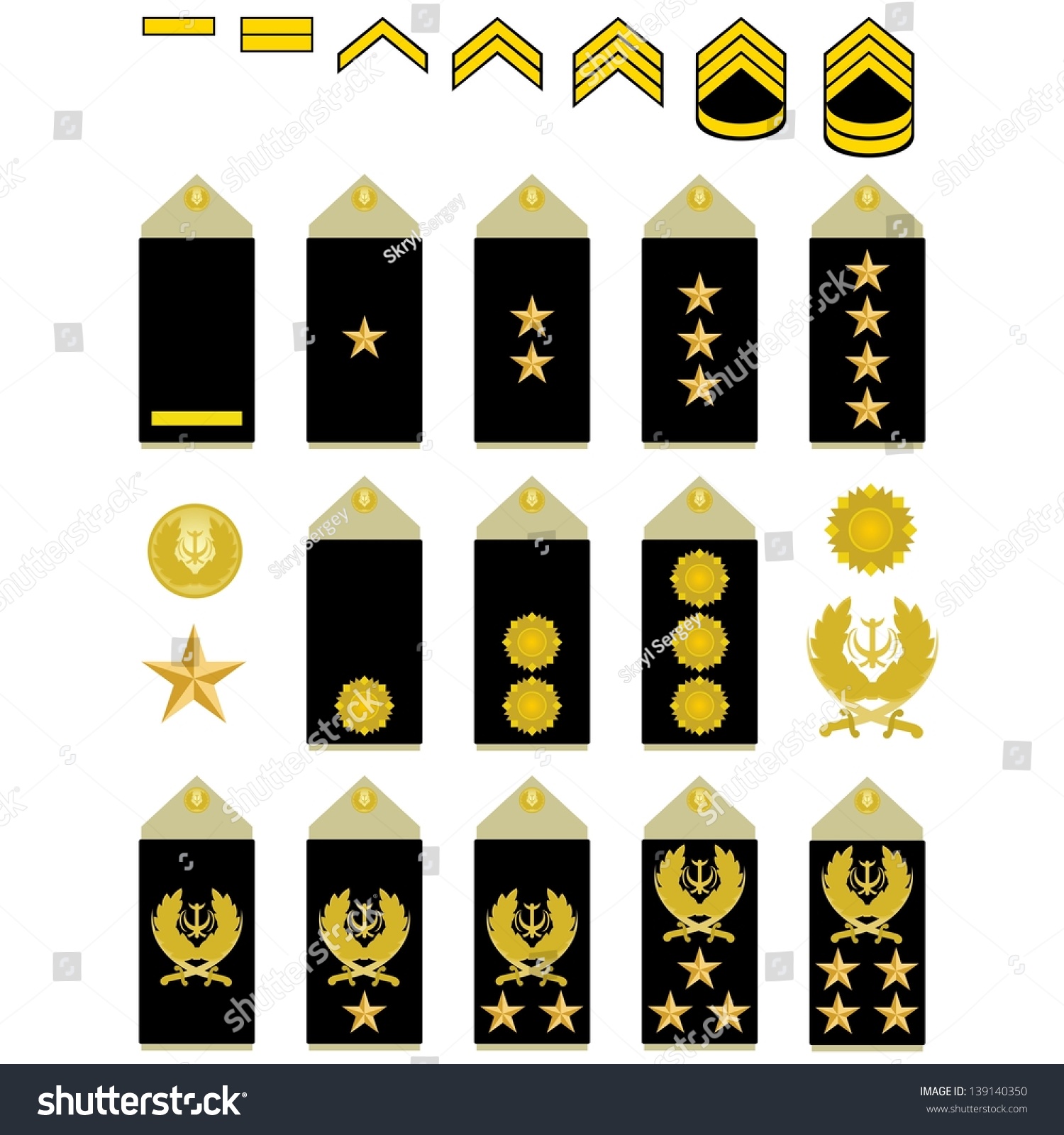 Fictional Military Rank Insignia