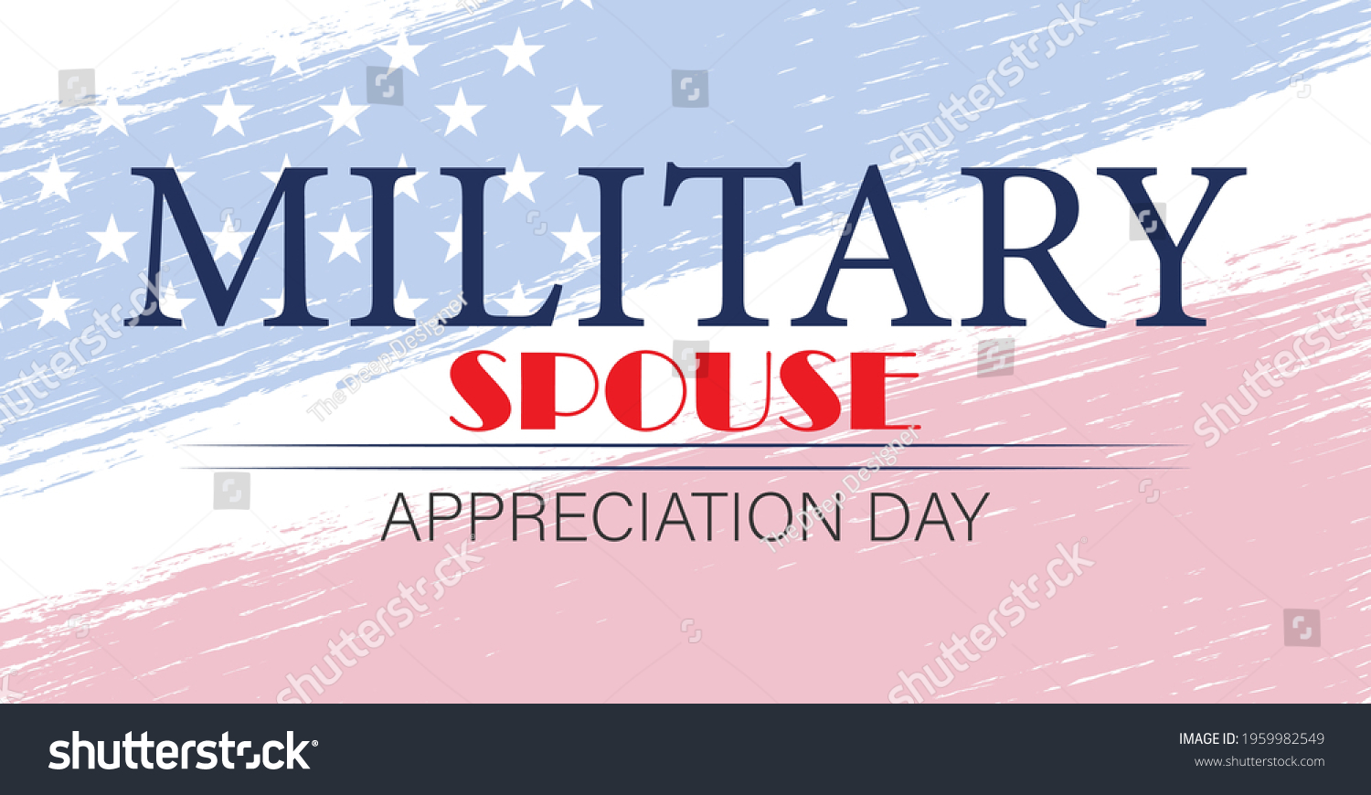 Military Spouse Appreciation Day Vector Illustration Stock Vector ...