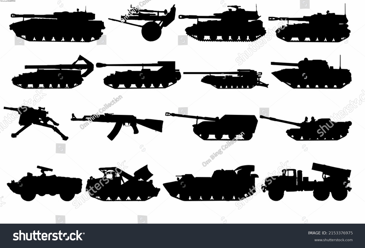 Military Vehicle Black White Vector Stock Vector (Royalty Free ...