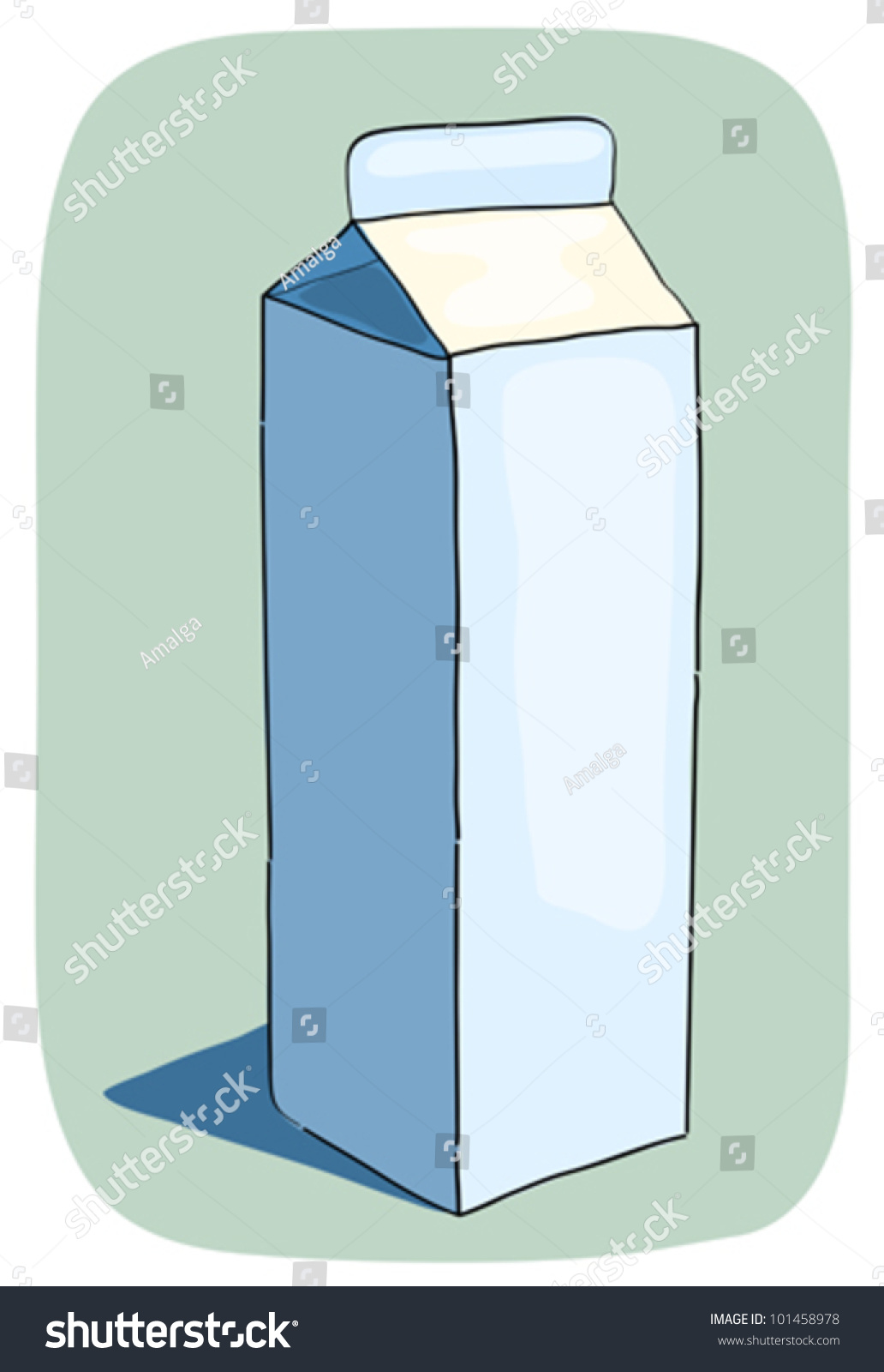 Milk Box Vector Sketch Illustration Stock Vector (Royalty Free ...