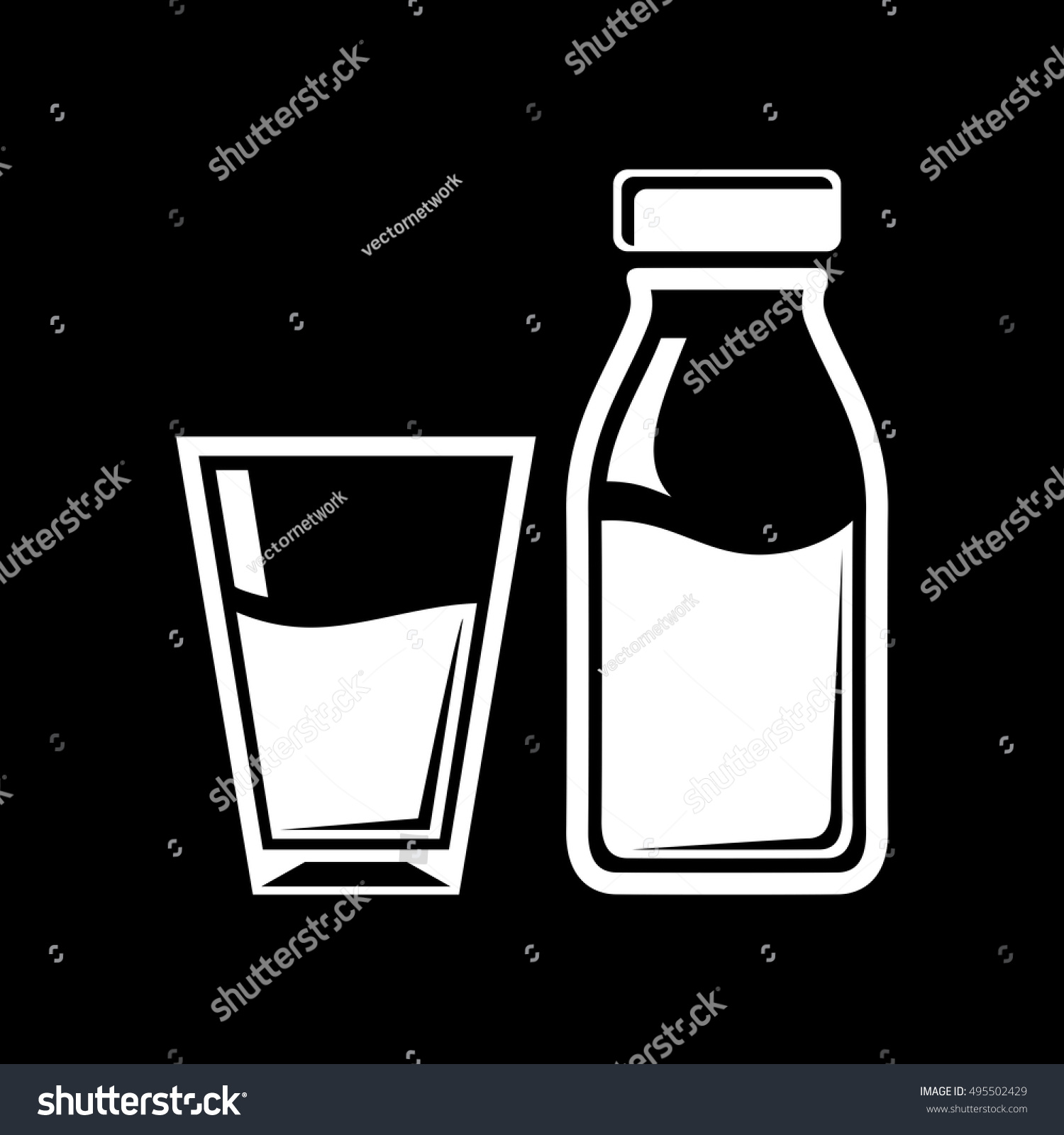 Milk Icon Stock Vector 495502429 - Shutterstock