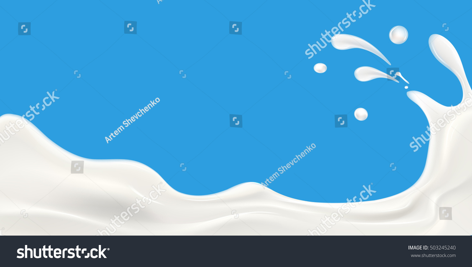 Milk Splash Vector Illustration Stock Vector Royalty Free 503245240 4701