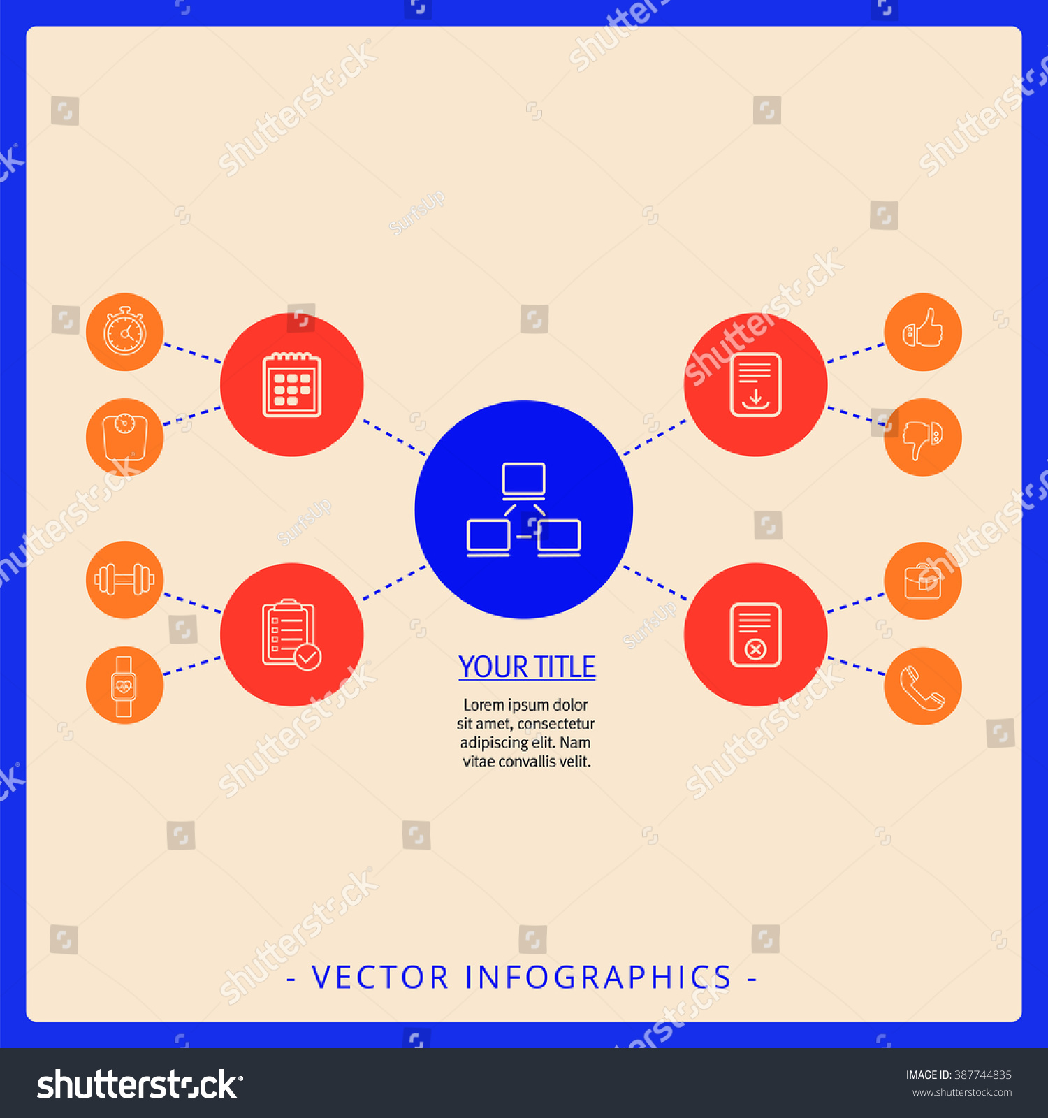 Mind Map Template 1 Stock Vector (Royalty Free) 387744835 | Shutterstock