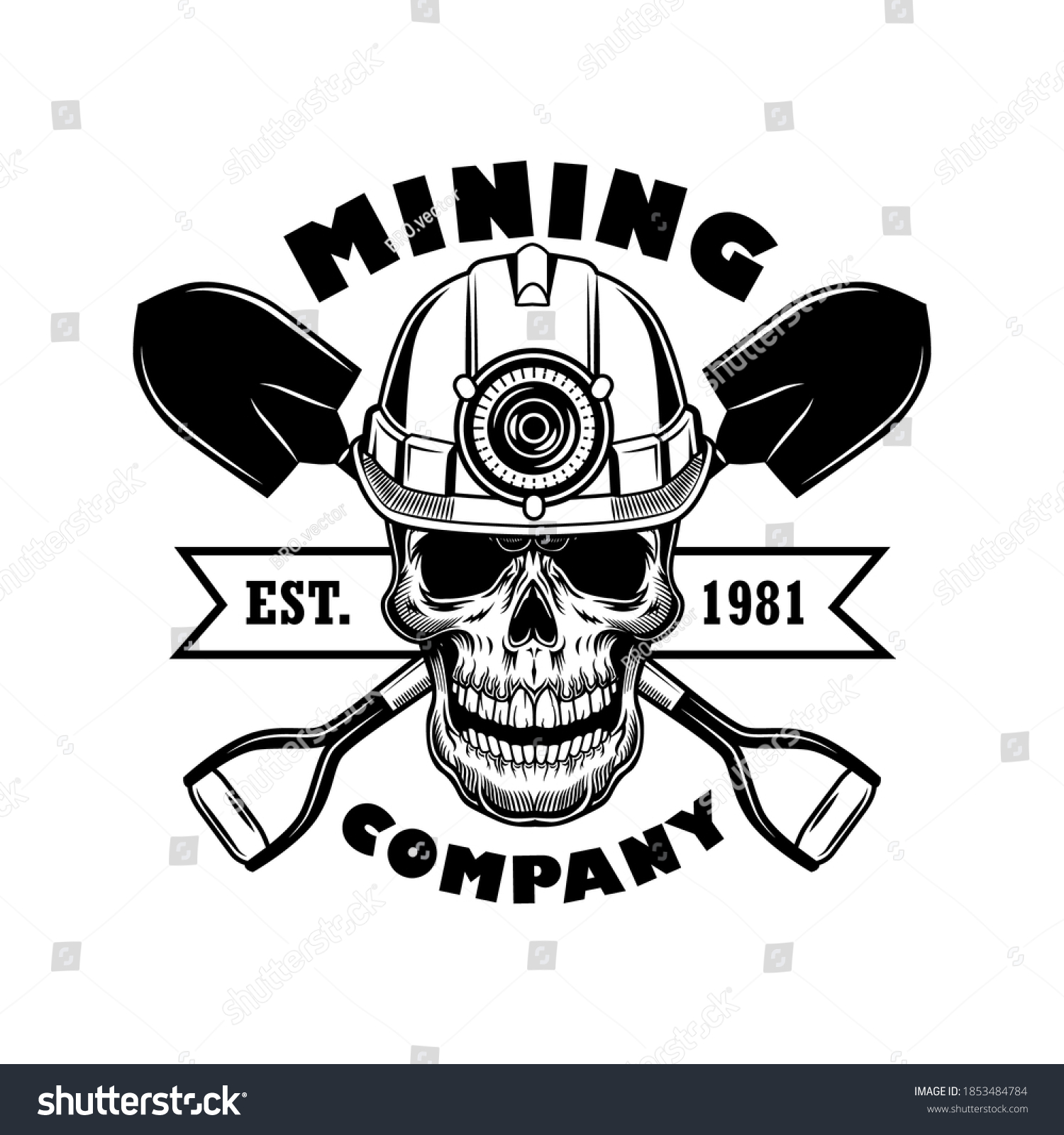 Miners Skull Crossbones Decal miner skull & bones decal coal mine mining sticker 