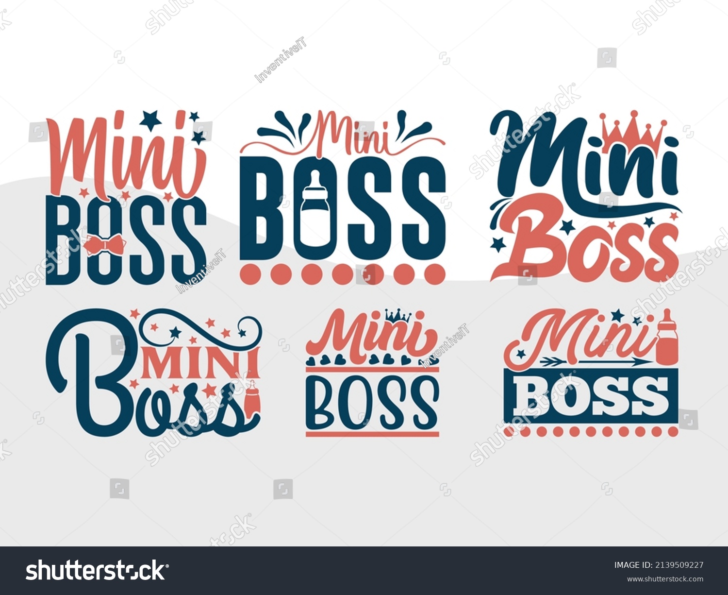 SVG of Mini Boss Printable Vector Illustration svg