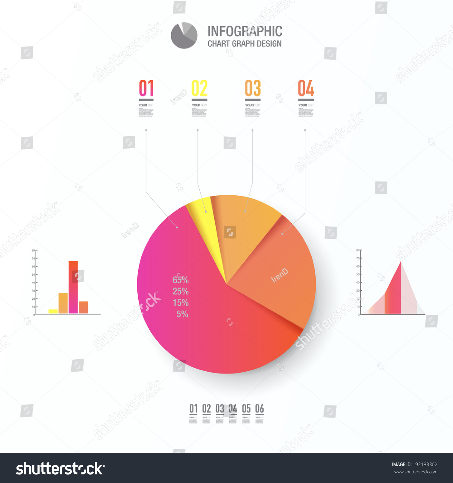 Minimal Colorful Percentage Diagram Design Can Stock Vector (Royalty ...