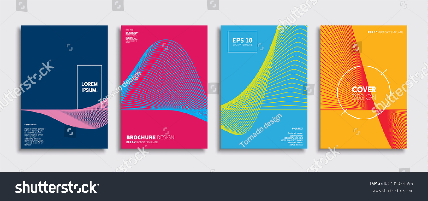 minimal vector covers design cool halftone stock vector royalty