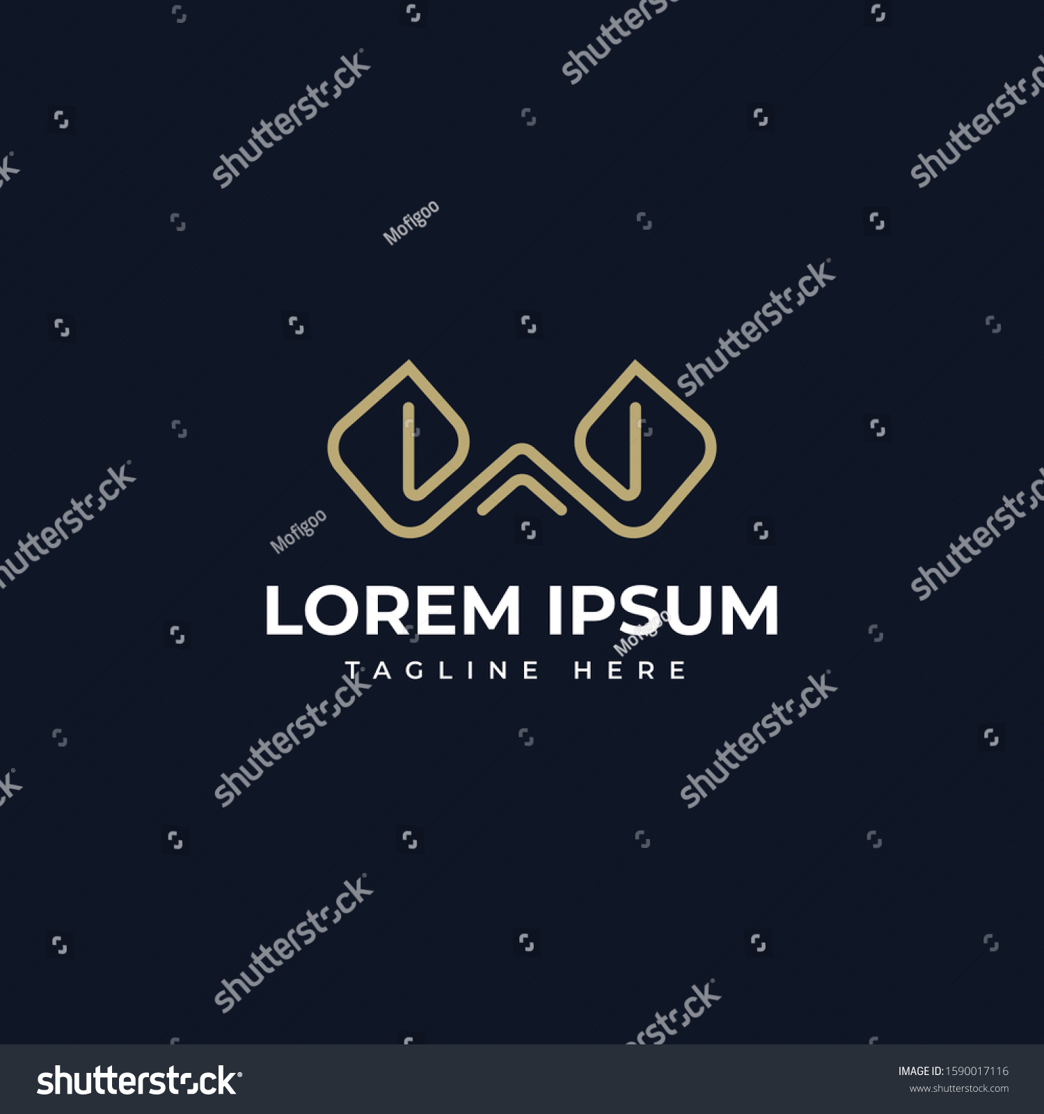 Minimalist Furniture Logo Letter W Design Stock Vector (Royalty Free ...