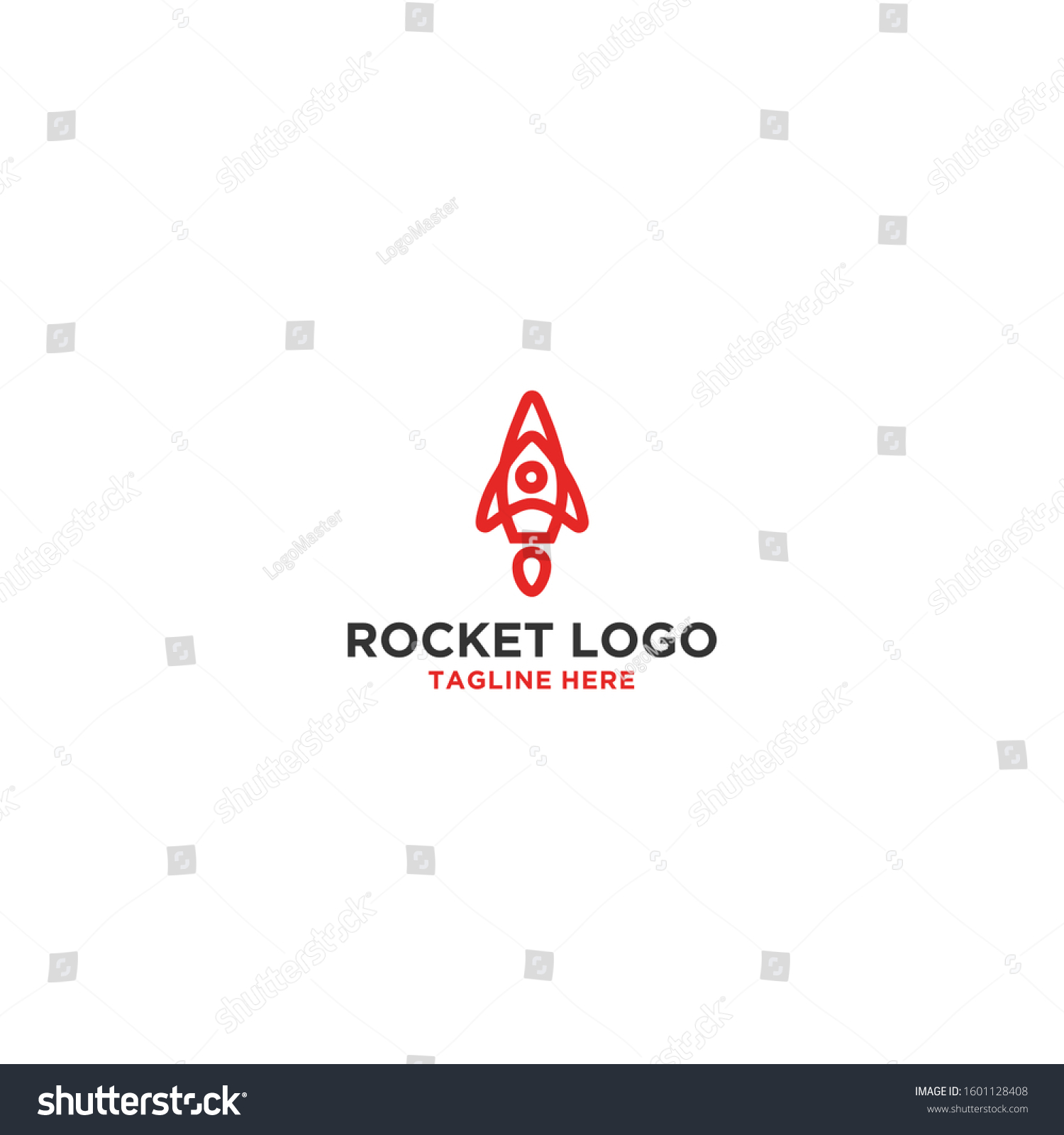 Minimalist Rocket Logo Icon Vector Template Stock Vector (Royalty Free ...