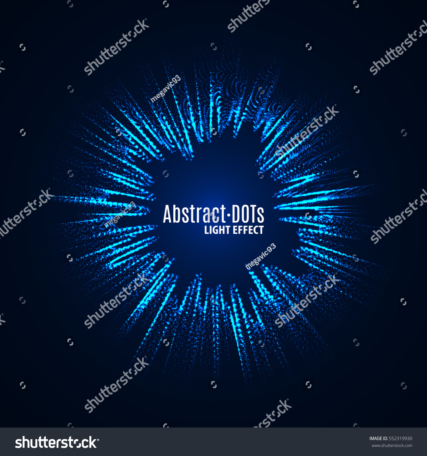 Minimalistic Abstract Light Dots Background Vector Stock Vector