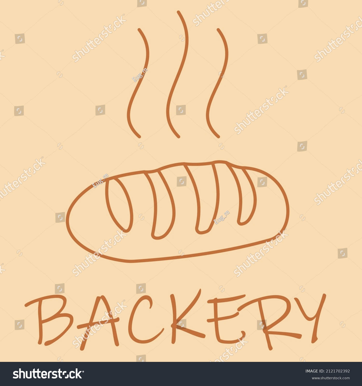 Minimalistic Logo Bakery Stock Vector Royalty Free 2121702392 Shutterstock