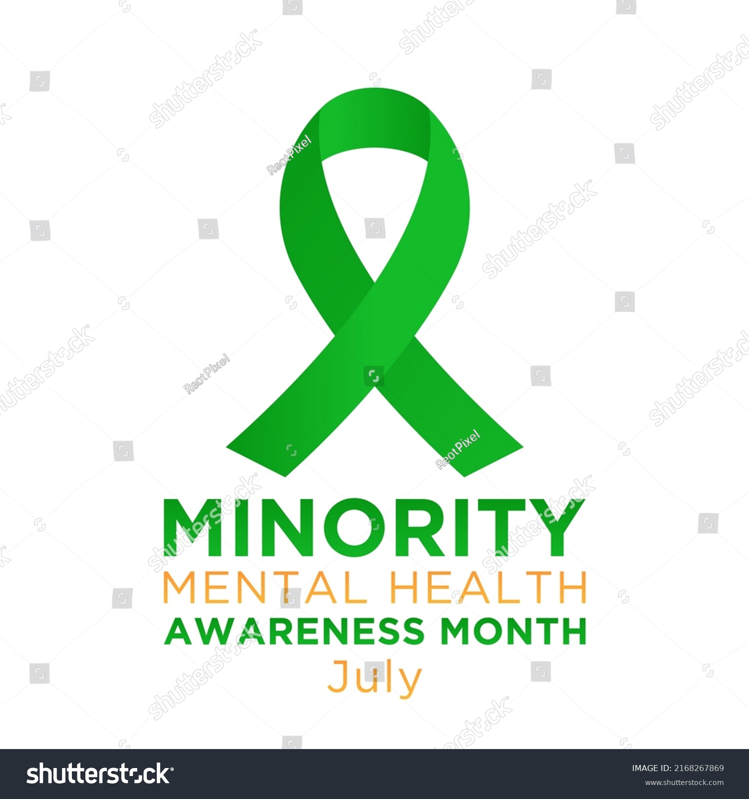 Minority Mental Health Awareness Month National Stock Vector (Royalty ...