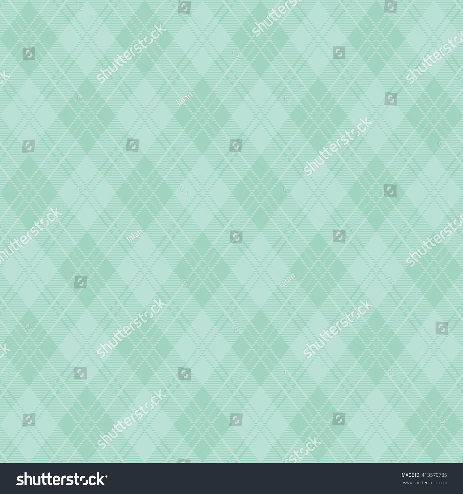 Mint Green Argyle Plaid Pattern Stock Vector 413570785 - Shutterstock