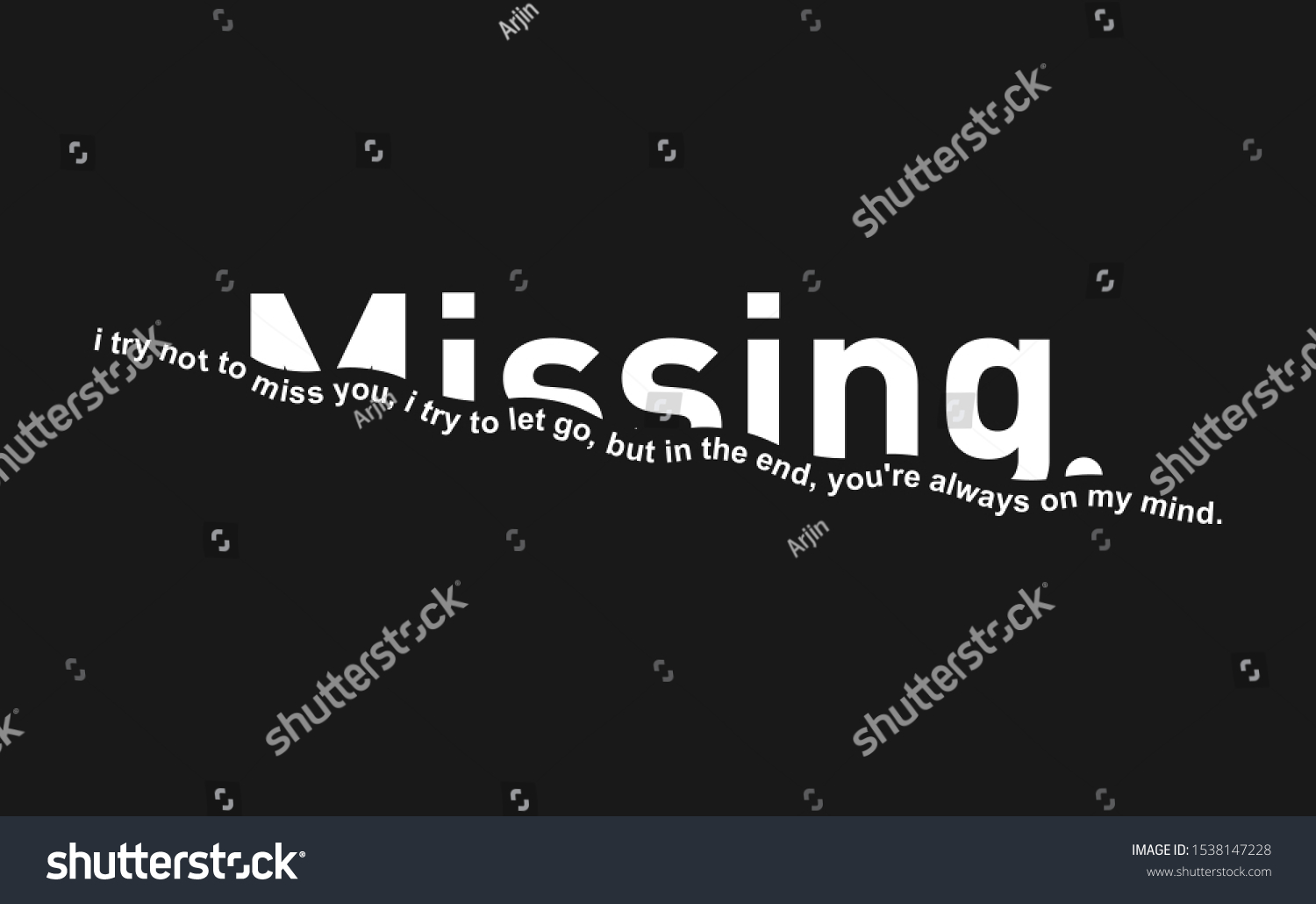Missing Slogan Different Apparel Tshirt Vector vetor stock (livre de