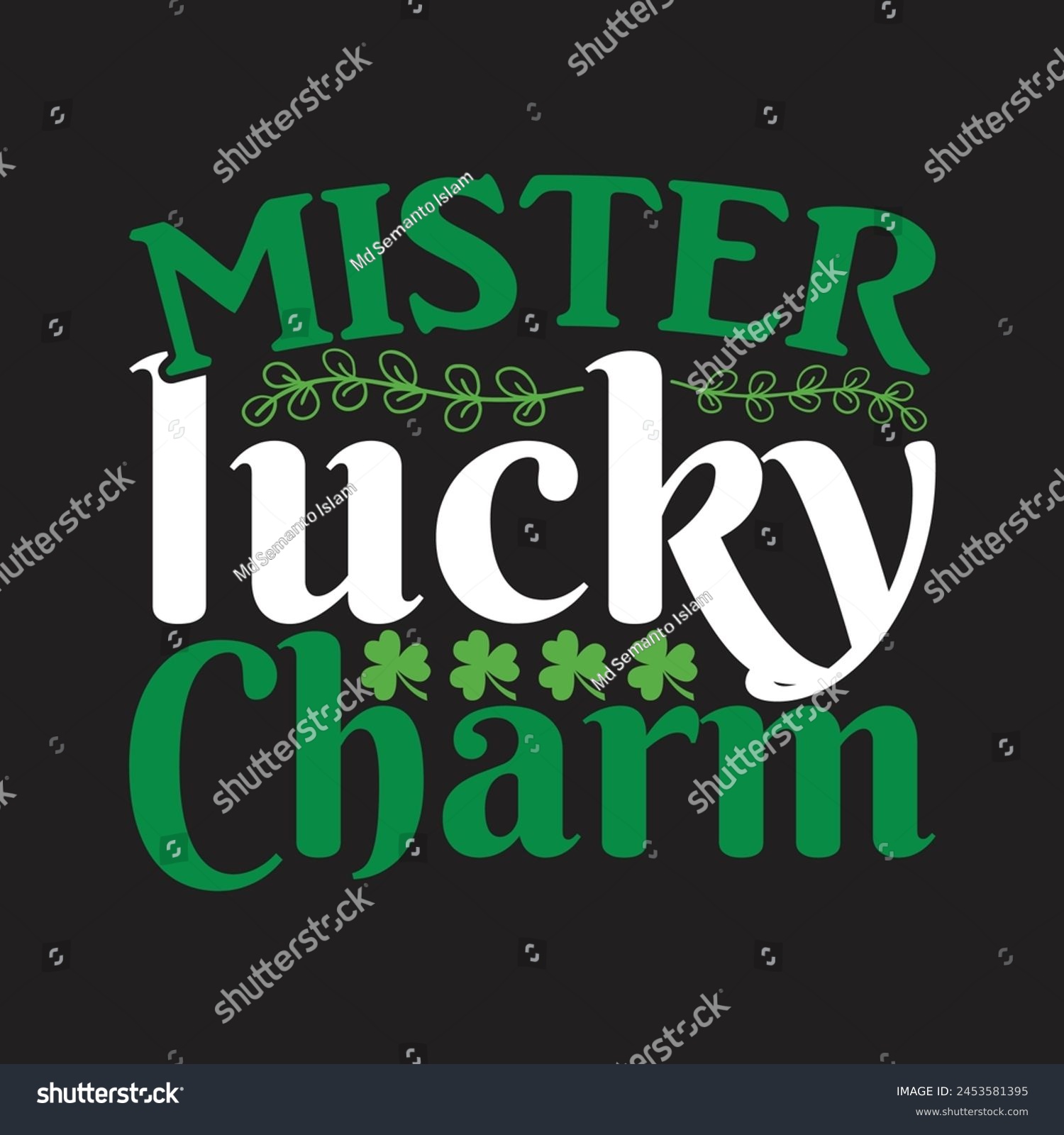 SVG of Mister lucky charm vector design svg