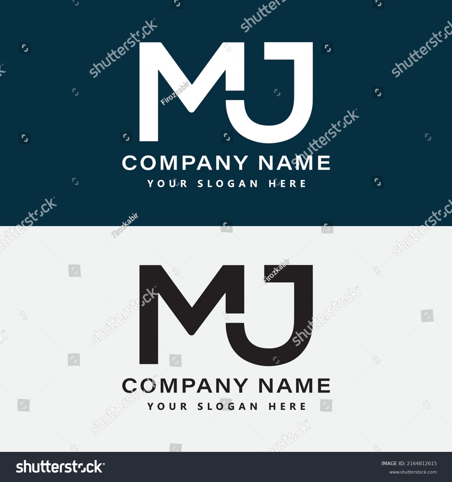 Mj Initial Letter Logo Clothing Modern Stock Vector (Royalty Free ...