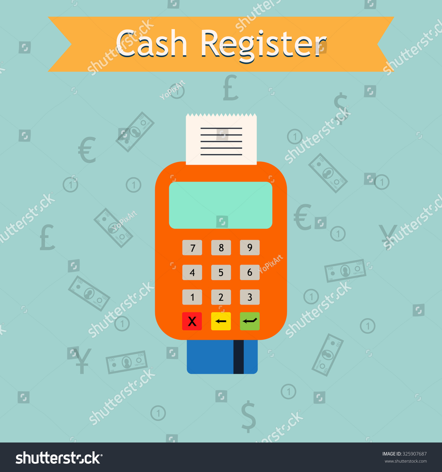mobile cash register machine