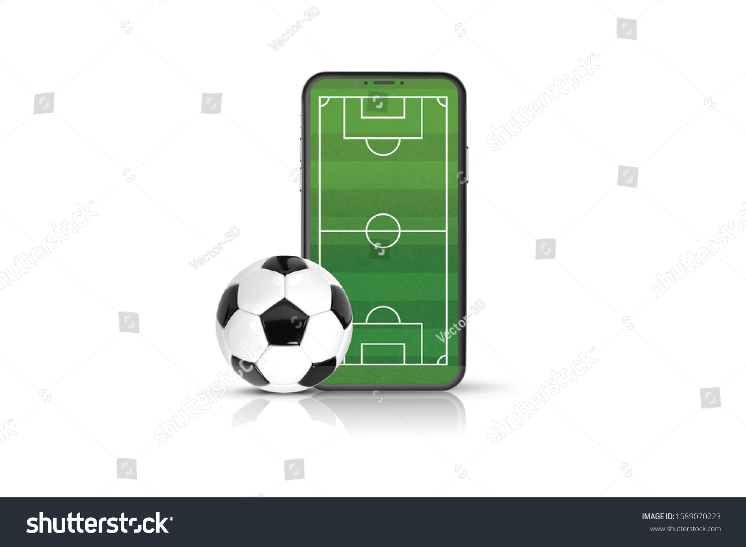 Mobile Football Soccer Online Sport Bet Stock Vector (Royalty Free)  1589070223 | Shutterstock