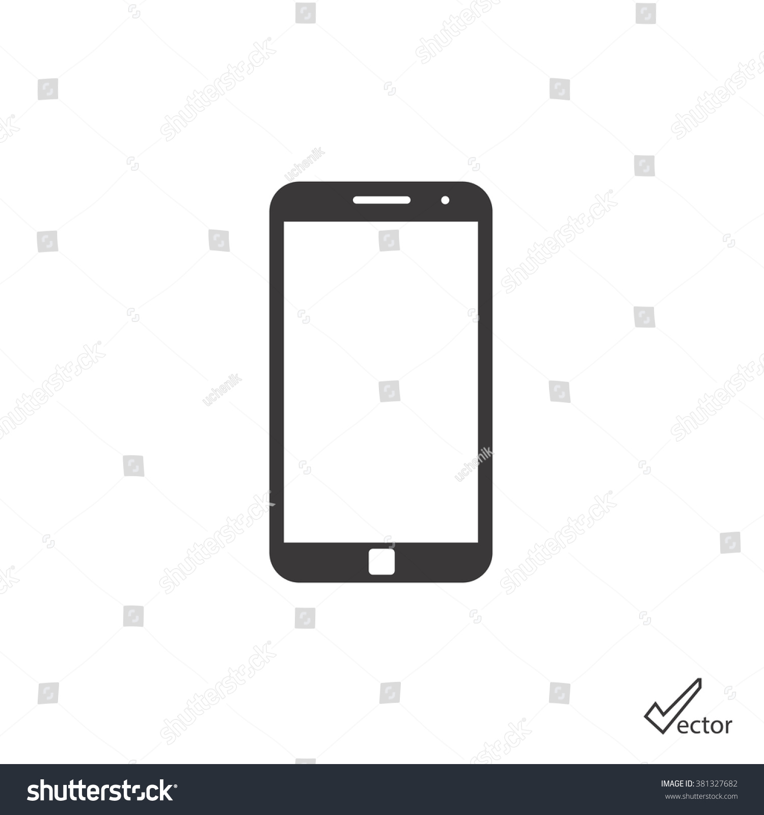 Mobile Icon Stock Vector 381327682 - Shutterstock