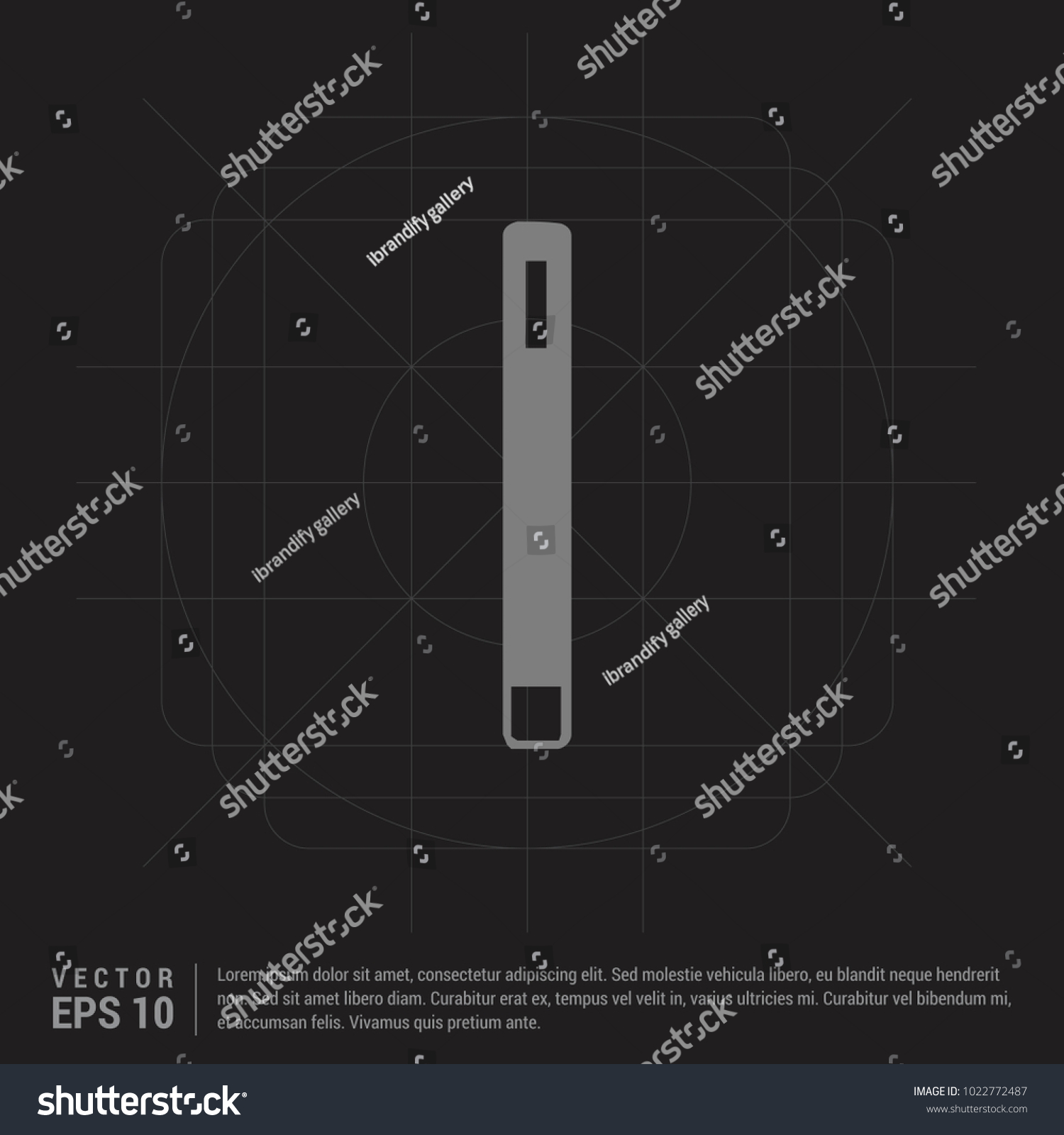 Mobile Phone Icon Black Creative Background Stock Vector (Royalty Free