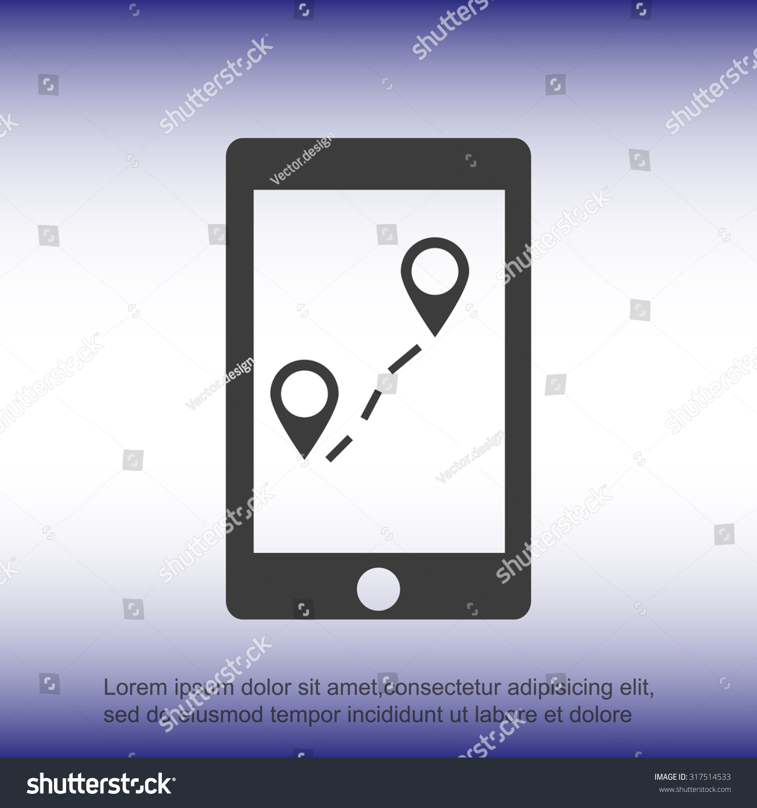 Mobile Vector Icon Image Vectorielle 317514533 - Shutterstock