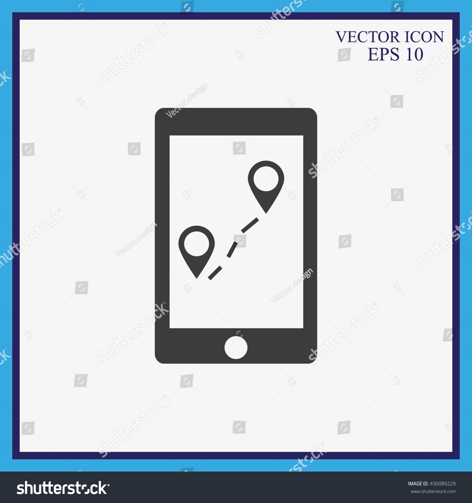 Mobile Vector Icon Image Vectorielle 430089229 - Shutterstock