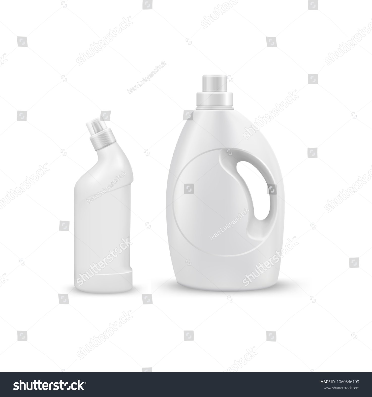 Mock Liquid Laundry Detergent Package Realistic Stock Vector (Royalty ...