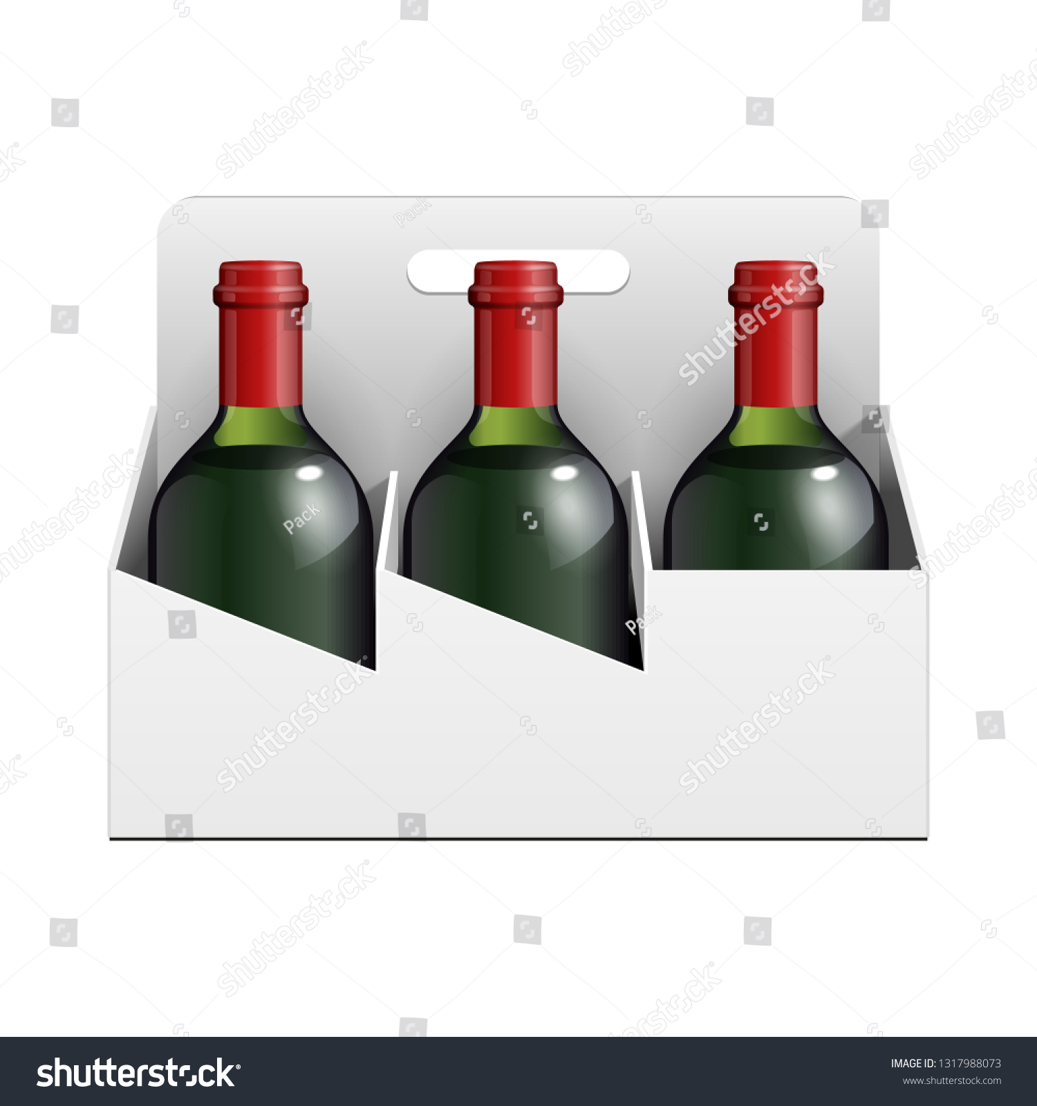 Download Mockup Cardboard Packag Sixpack Alcohol Drink Stock Vector Royalty Free 1317988073