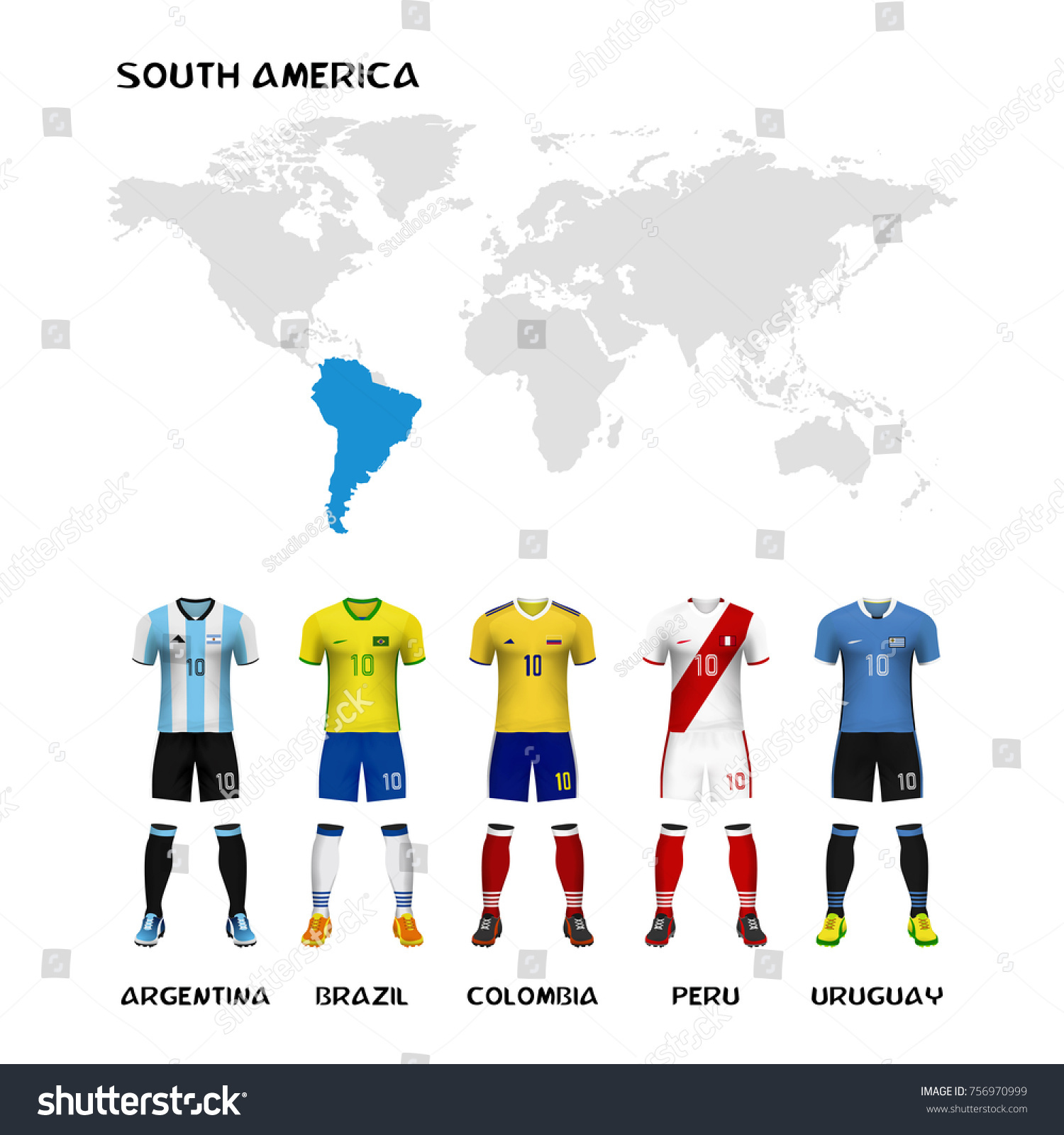 south american soccer jerseys