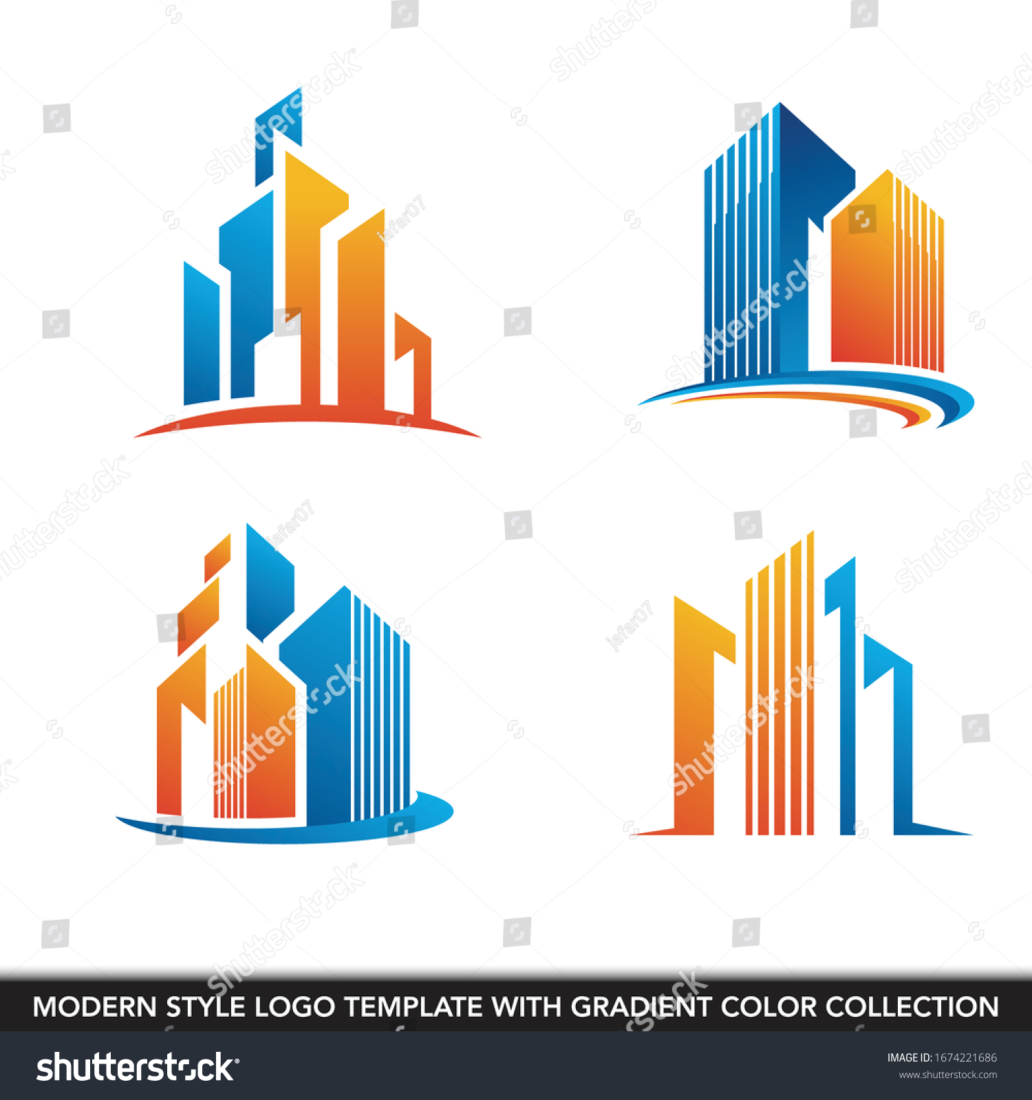 Modern Building City Tower Logo Icon Stock Vector (Royalty Free ...