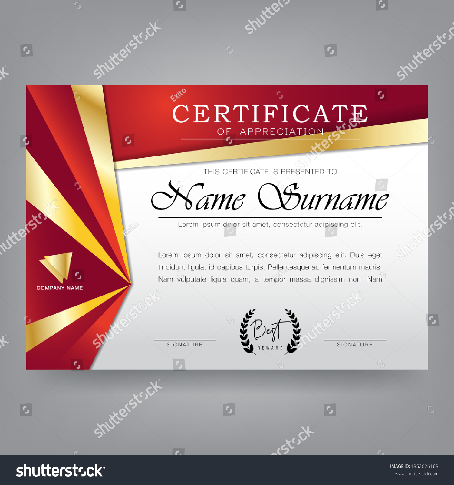 Modern Certificate Design Template from image.shutterstock.com