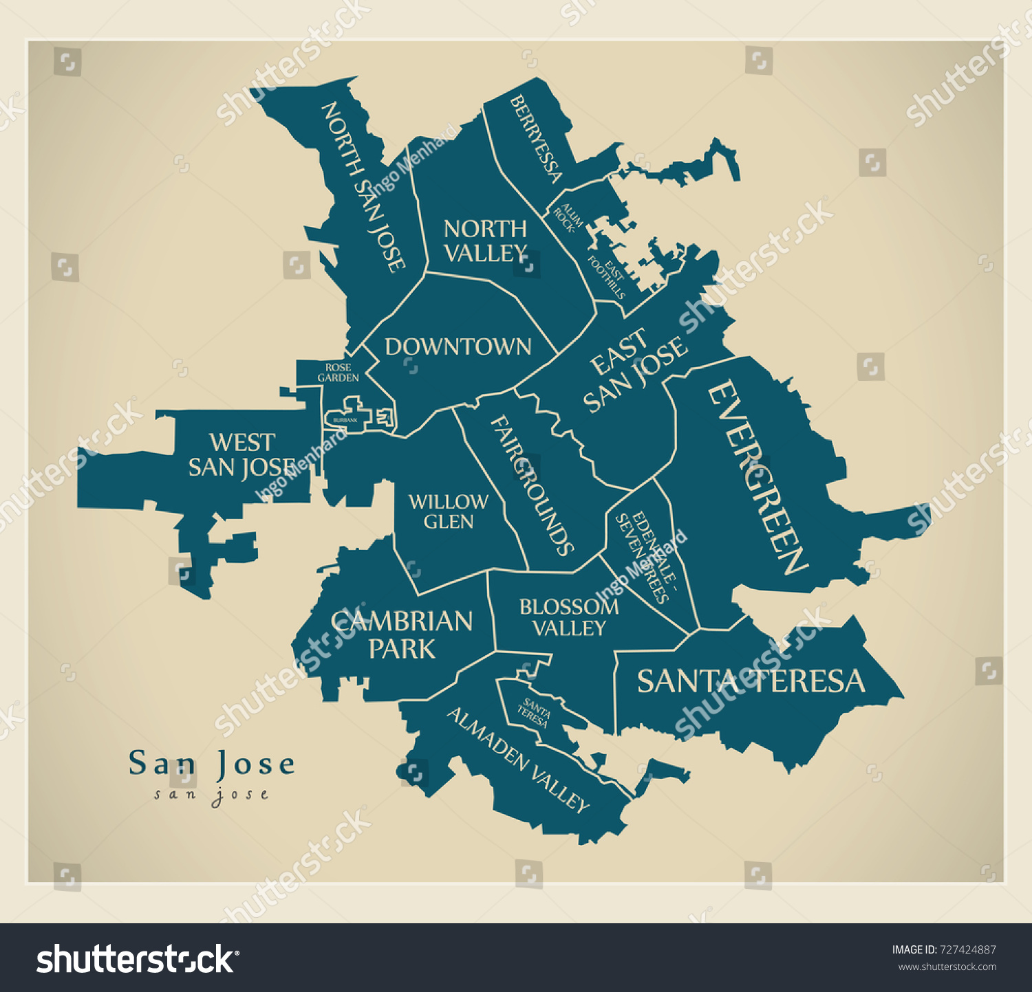 22 San jose neighborhood Stock Illustrations, Images & Vectors ...