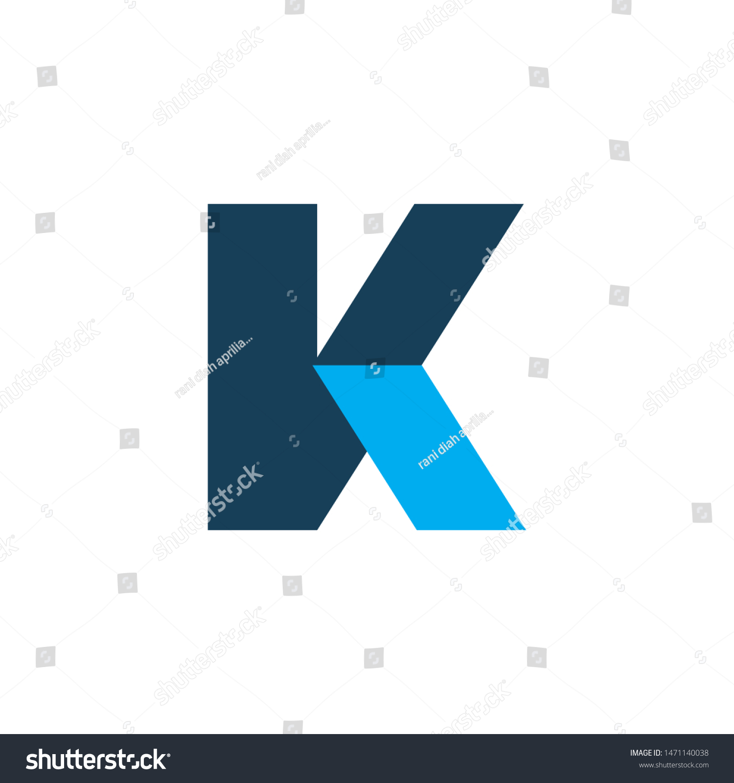 Modern Color K Logo Design Real Stock Vector (Royalty Free) 1471140038 ...