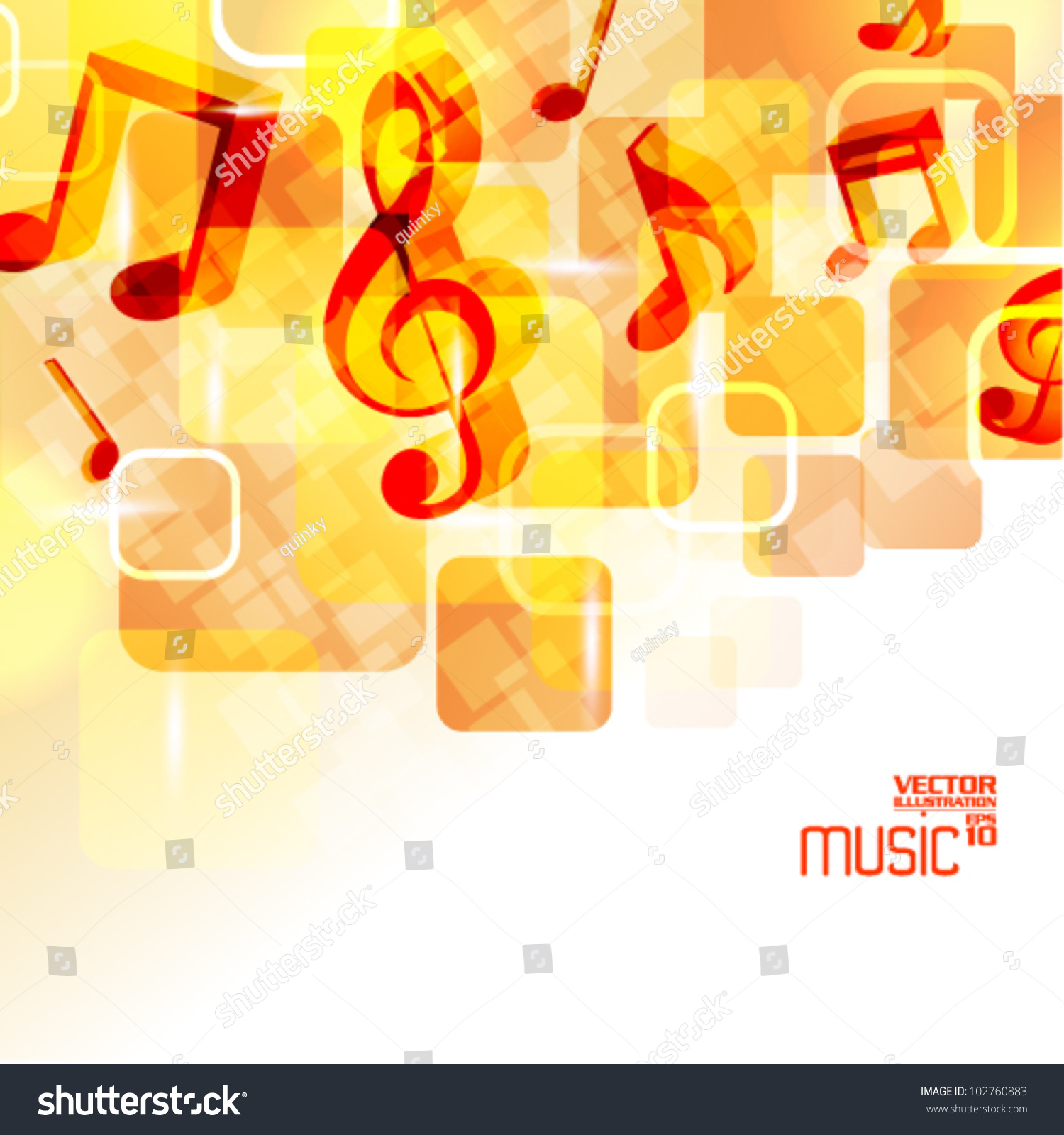 Modern Conceptual Music Notes Vector Design Stock Vector (Royalty Free ...
