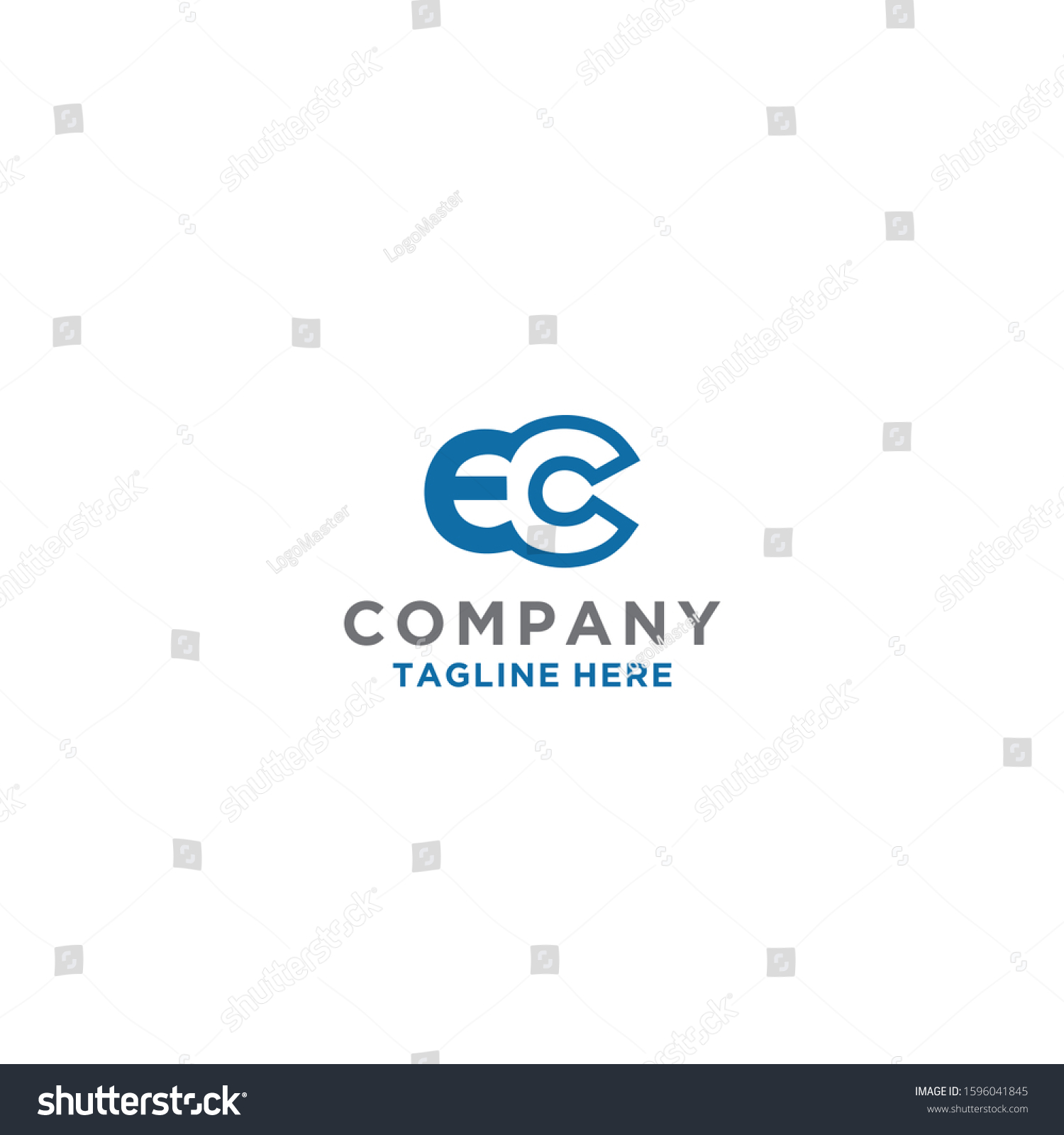 Modern Creative Ec Logo Initial Vector Stock Vector (Royalty Free ...