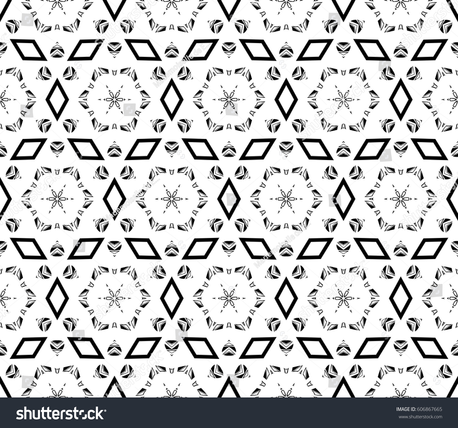 Modern Decorative Geometric Seamless Pattern Square Stock Vector modern decorative geometric seamless pattern with square triangle elements original ornament strong style