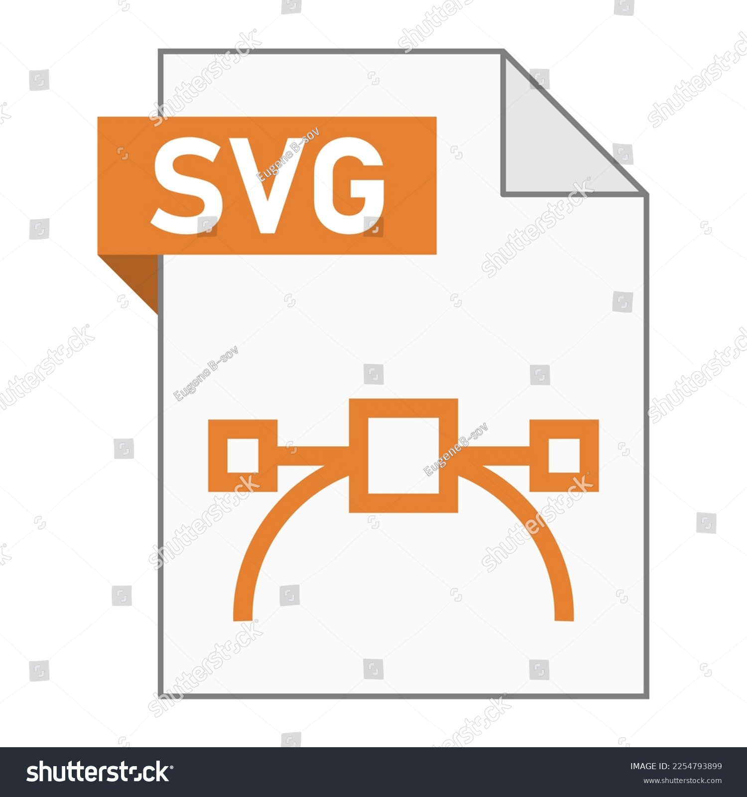 SVG of Modern flat design of SVG file icon for web svg