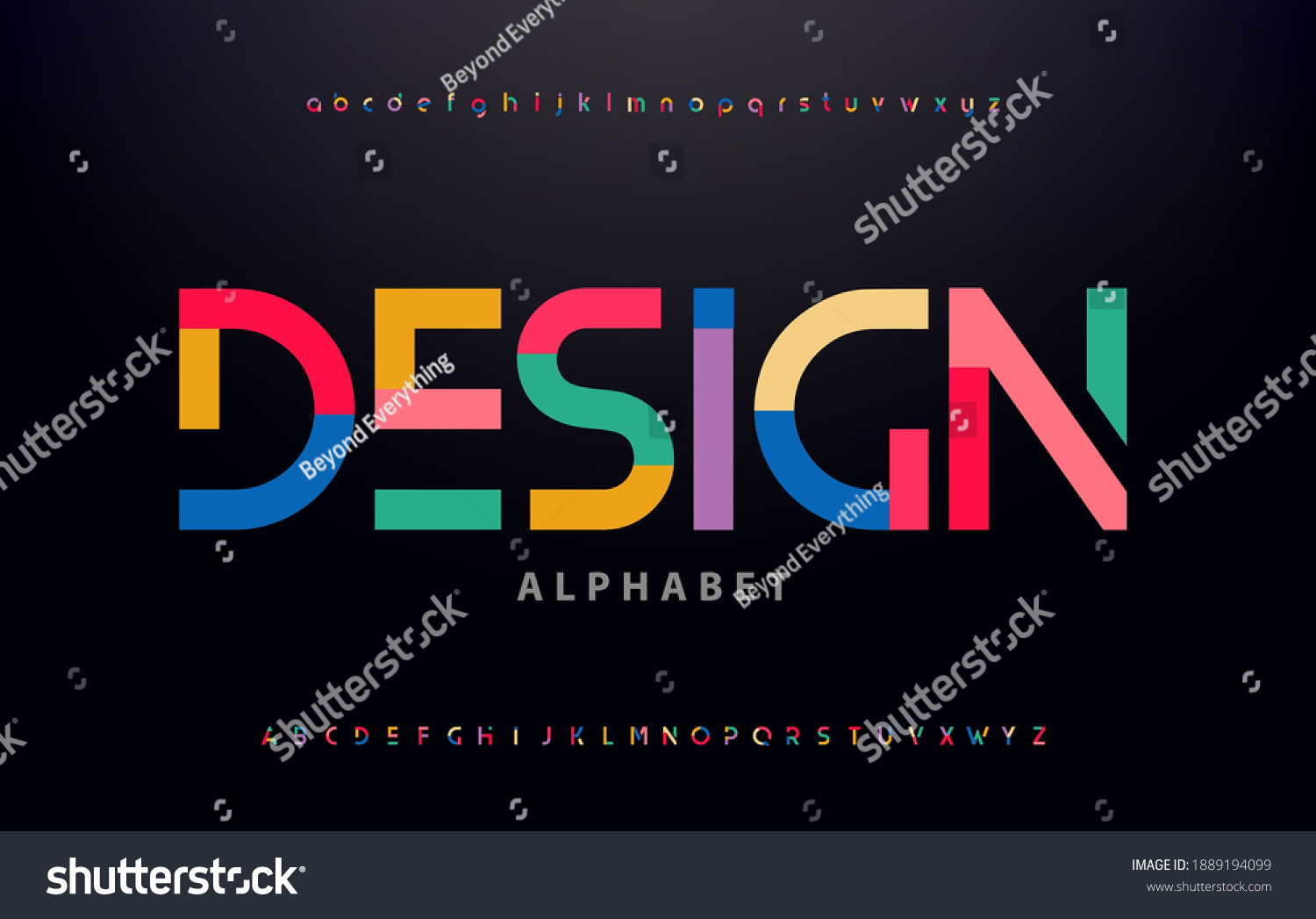 Modern Font San Serif Uppercase Alphabet: Vetor Stock (livre De ...