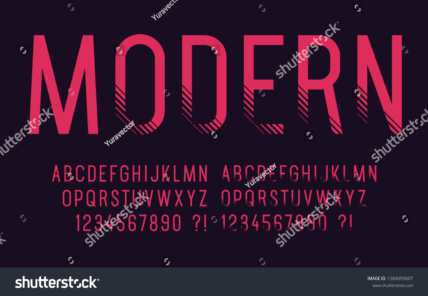 Modern Font Shadow Geometric Sport Design Stock Vector Royalty Free 1384093607