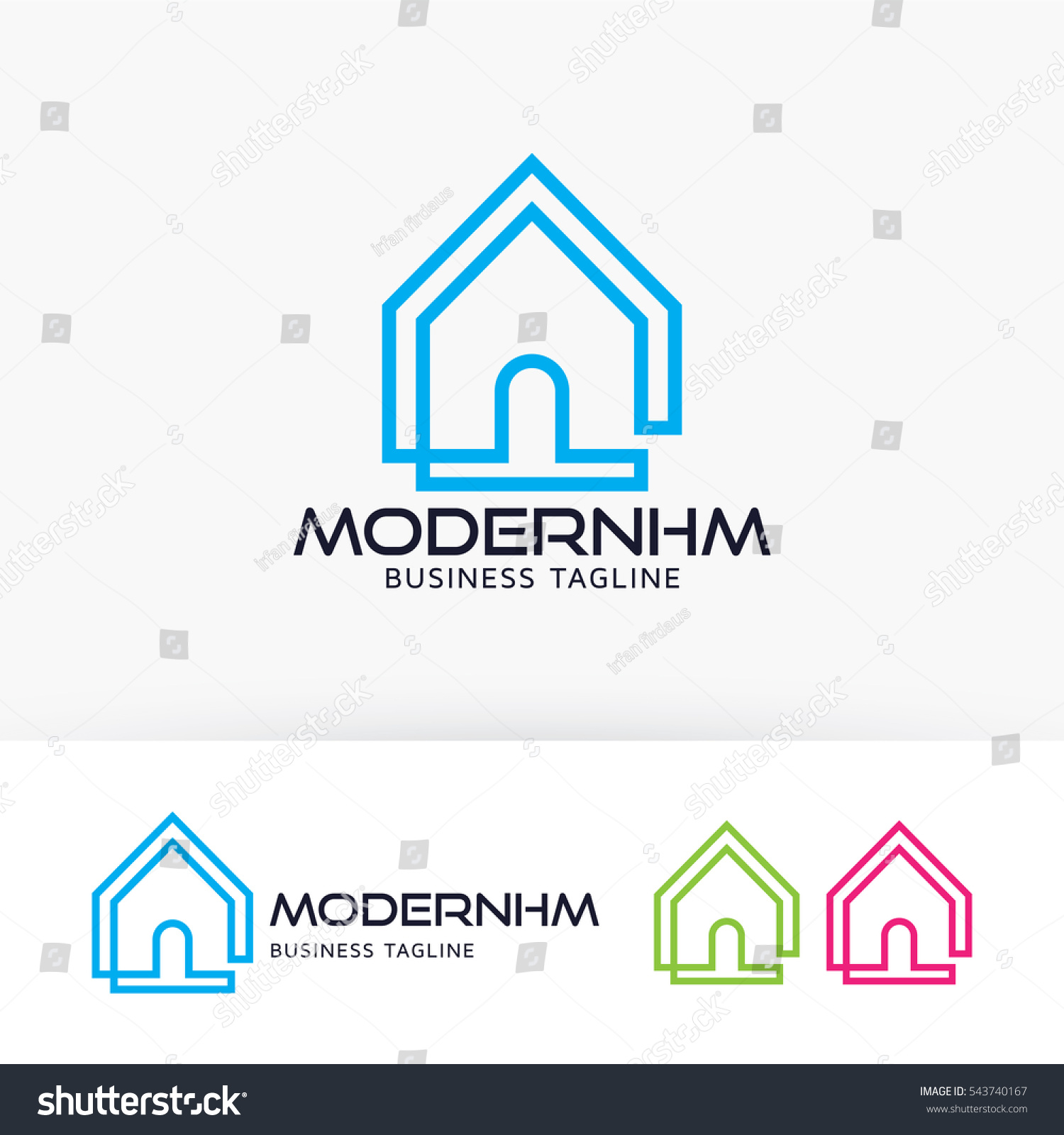 Modern Home Design Modern Draw Concept Stock Vector 543740167 ... Modern Home Design Modern Draw Concept Stock Vector 543740167 ...