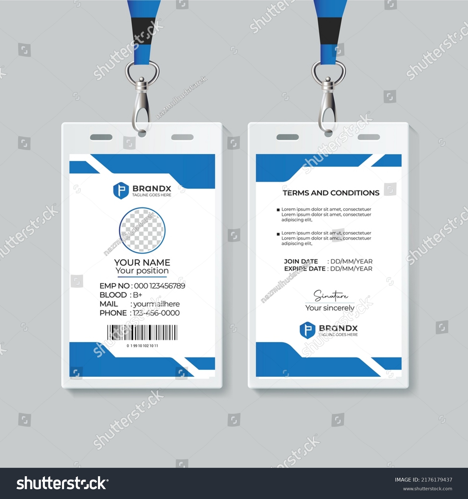 16,777 Employee identification card Images, Stock Photos & Vectors ...