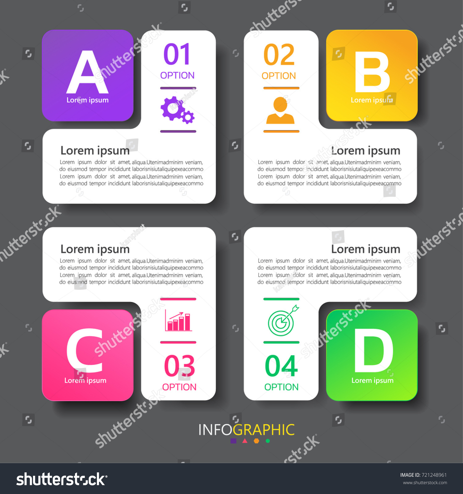 modern infographic presentation template designbusiness concept modern infographic presentation template designbusiness concept, Presentation templates
