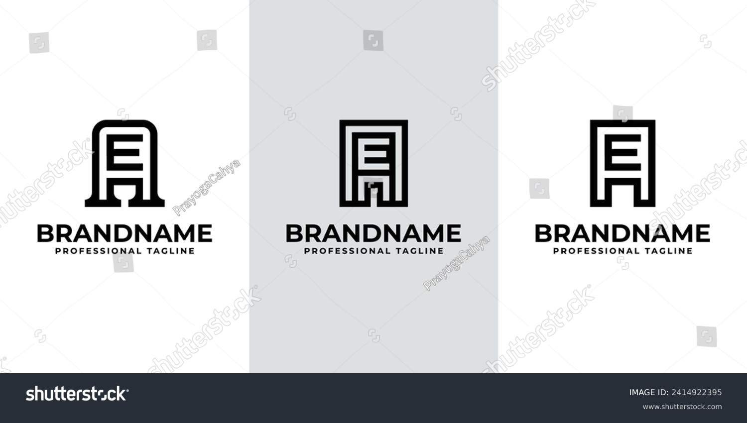 SVG of Modern Initials AE Logo, suitable for business with EA or AE initials svg
