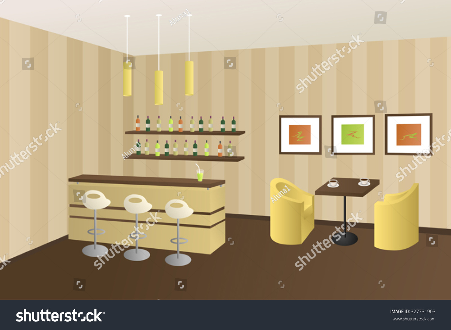 modern interior cafe coffee shop bar stock vector 327731903 modern interior cafe coffee shop bar stock vector 327731903