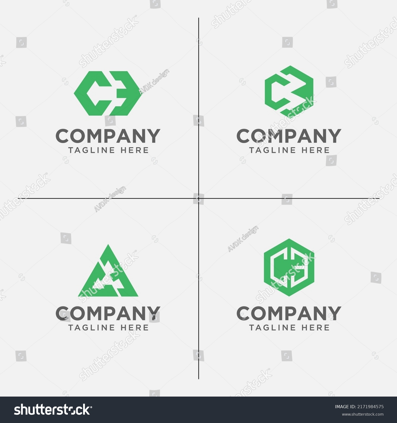 Modern Letter Ce Logo Design Vector Stock Vector (Royalty Free