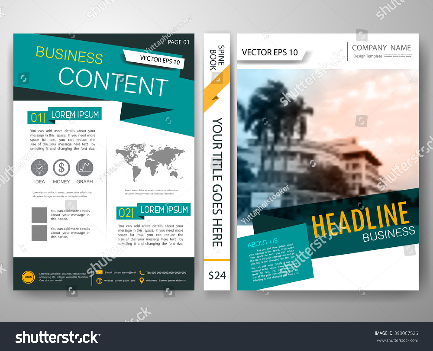 modern magazine flyers cover annual report stock vector royalty